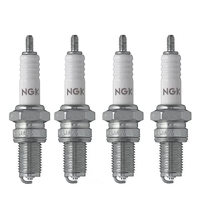 NGK 2120 D8EA Spark Plugs 4 Pack - High Performance Copper Core for Cars, Motorcycles & Small Engines - Perfect for Daily Commuting, Off-Roading & Engine Maintenance