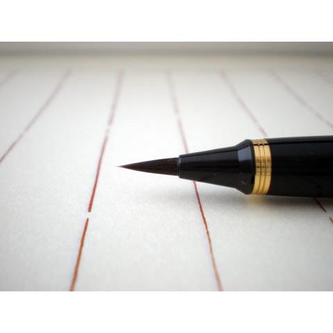 Premium Kuretake Handcrafted Calligraphy Brush Pen - Tortoise Shell Design for Artists & Beginners | Perfect for Japanese Calligraphy, Watercolor Painting & Lettering Projects