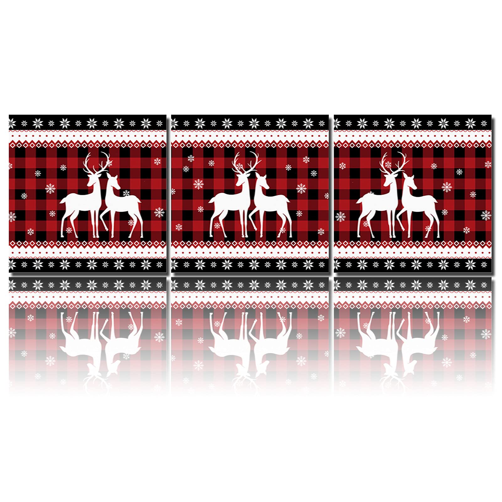 Snowflake Reindeer Christmas Wall Art - 20