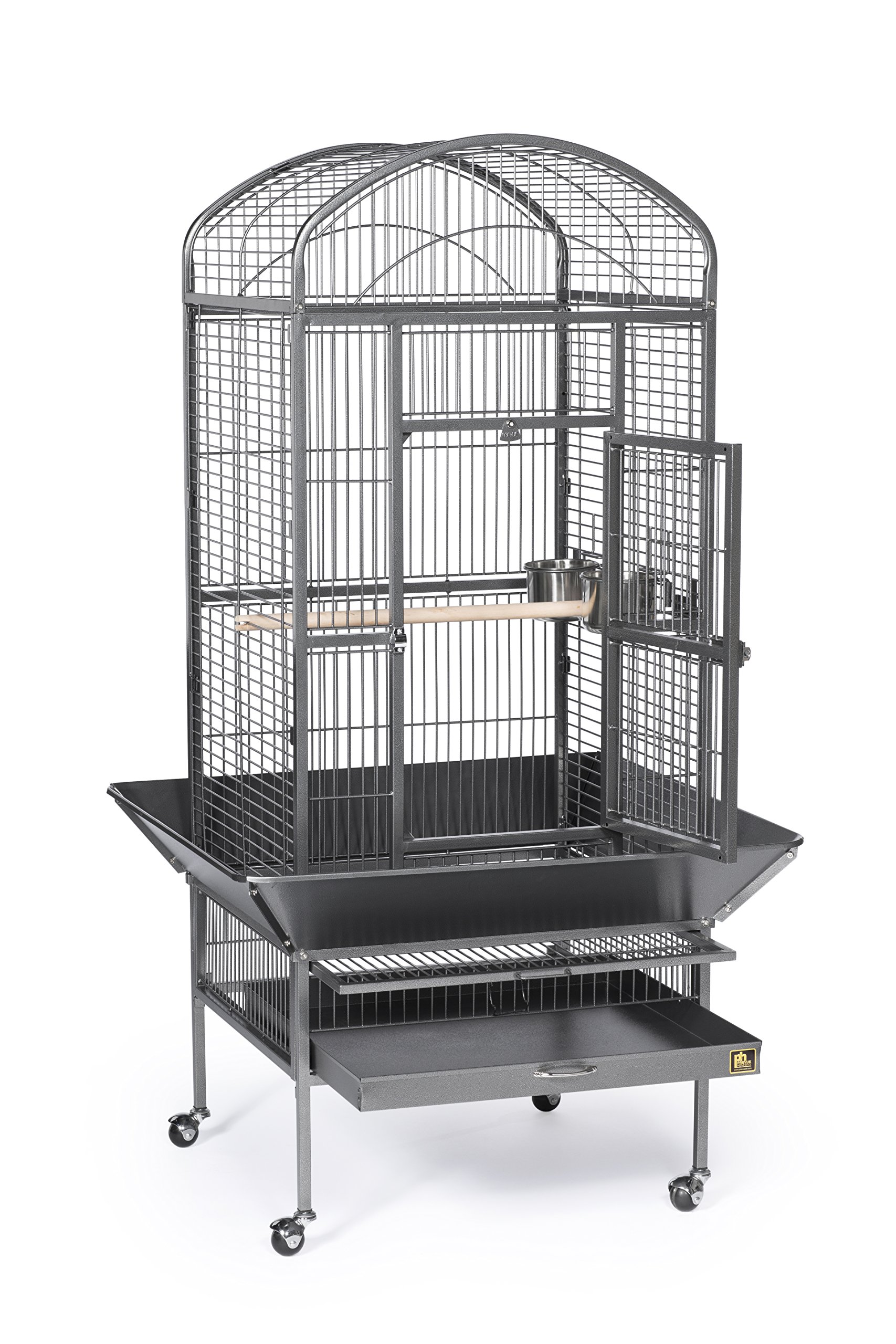 Prevue Pet Products 34521 Large Black Hammertone Bird Cage - Spacious Home for Parrots, Cockatiels & Conures - Perfect for Living Rooms, Bedrooms & Outdoor Use