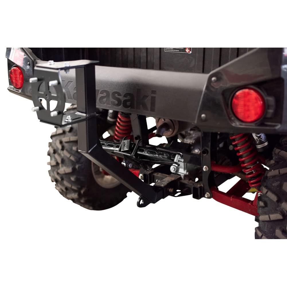 Tusk Hitch Mounted Spare Tire Carrier for Kawasaki Teryx4 800 (2014-2025) - Heavy Duty Off-Road Accessory for UTV & ATV Adventures