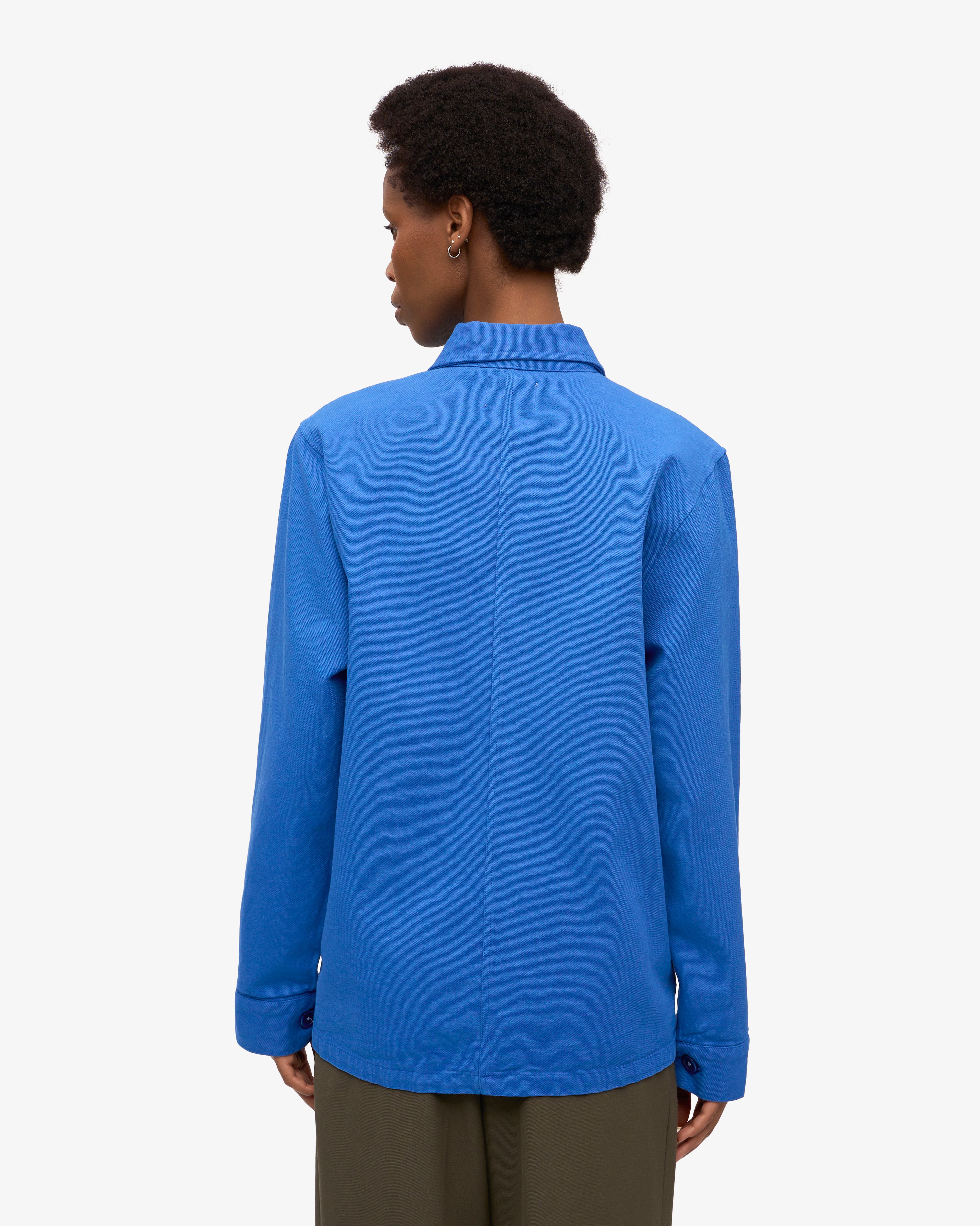 Organic Workwear Jacket for Men & Women - Durable Pacific Blue Outdoor Jacket - Perfect for Construction, Hiking & Casual Wear