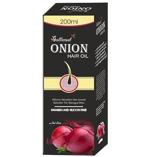 Premium Gallivent Onion Hair Oil for Hair Growth & Repair - 1 Pack | Natural Scalp Treatment for Thicker, Stronger Hair | Perfect for Daily Hair Care & Damaged Hair Recovery