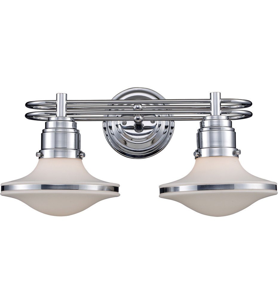 Elk Lighting 17051/2-LED Bathroom Vanity Light Fixture - Polished Chrome Finish for Modern Home Decor | Perfect for Bathroom, Powder Room & Dressing Area Lighting