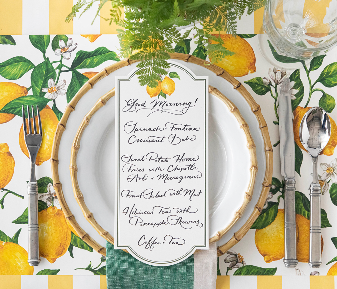 12 Pack Lemon-Themed Table Cards for Weddings, Parties & Events - Elegant Place Cards & Decorative Table Signs