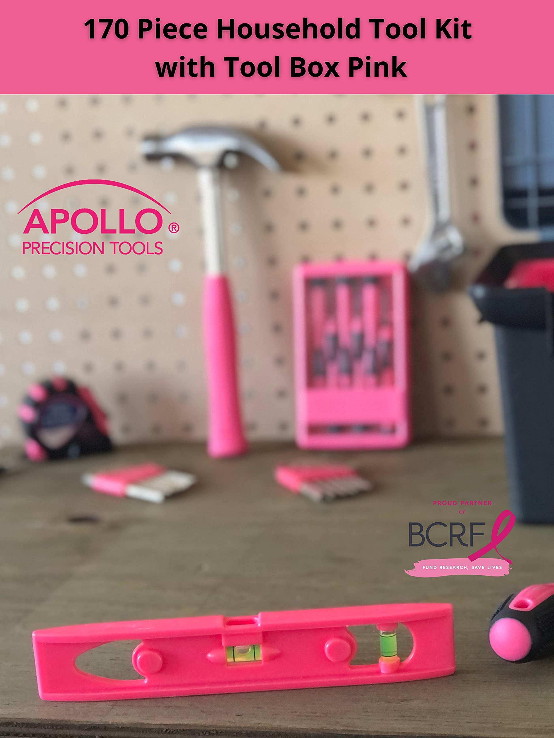 Apollo 170-Piece Tool Kit for DIY & Repairs - Home, Office, Garage Use