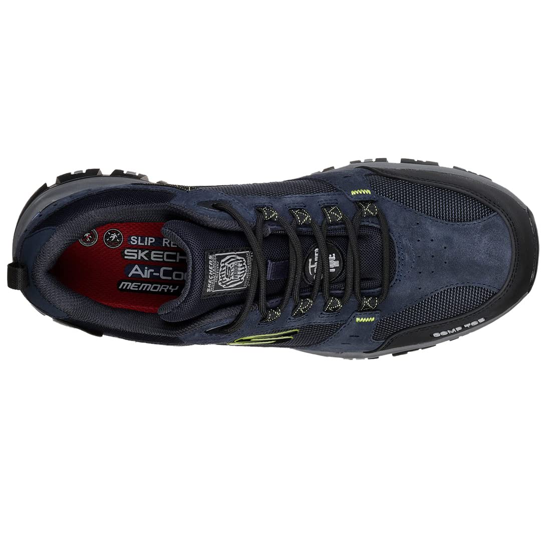 Skechers Men's Greetah Work Shoes - Non-Slip Construction Shoes for Men with Comfortable Cushioning - Ideal for Construction Sites, Warehouse Work & Outdoor Labor