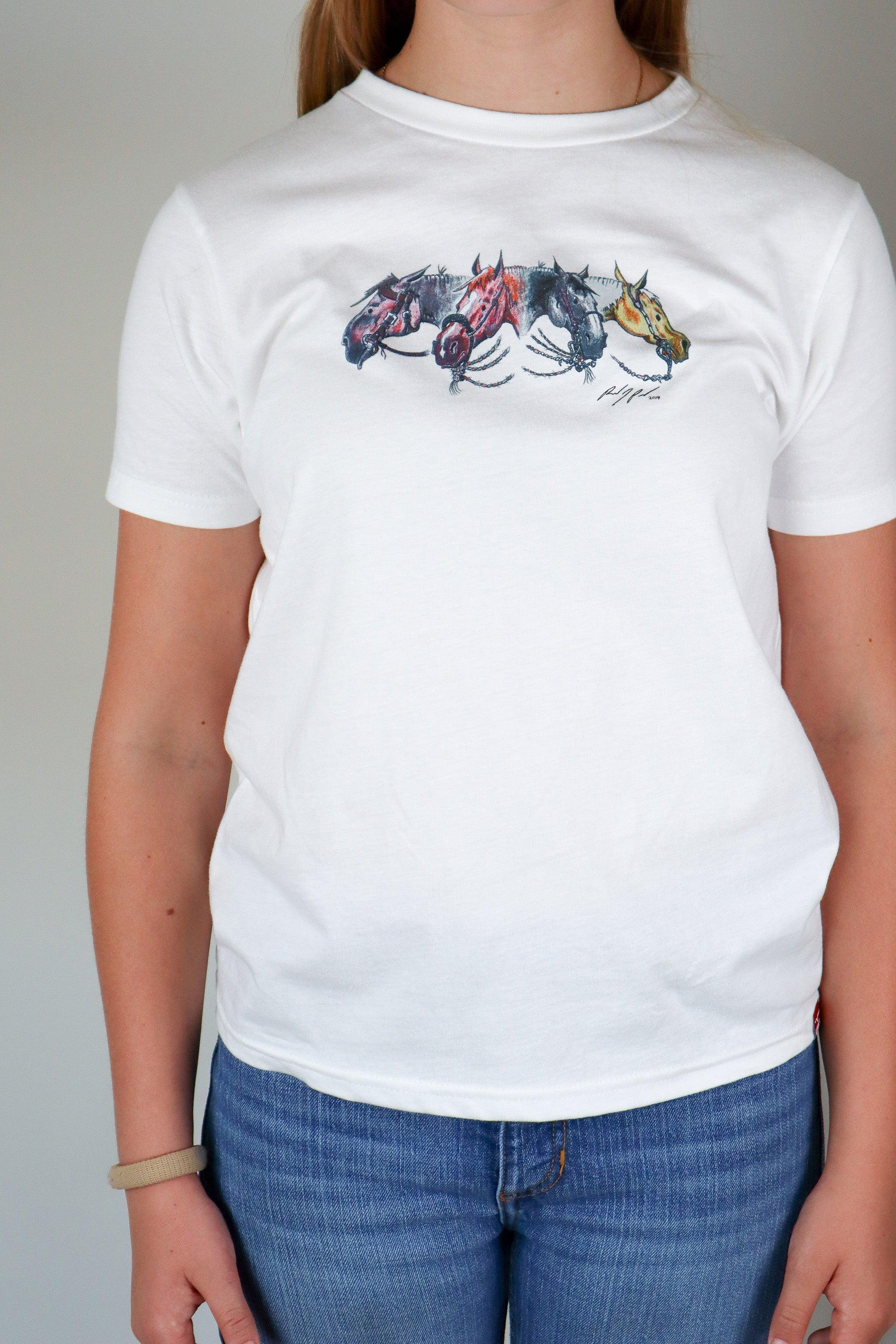 Youth Randy Paul Derby T-Shirt - Trendy Graphic Tee for Boys & Girls - Perfect for Casual Wear, School, and Sports Events