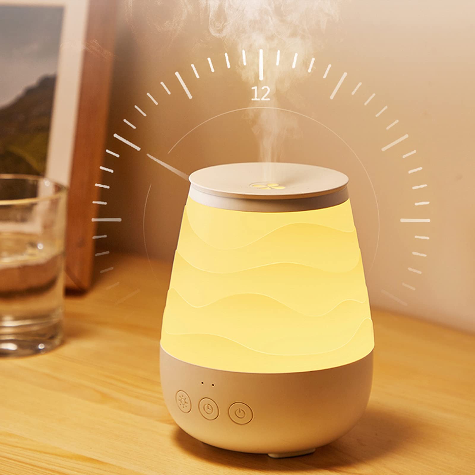 Ultrasonic Cool Mist Humidifier & Essential Oil Diffuser - Super Quiet Air Humidifier with Auto Shut Off for Baby Room, Bedroom, Office & Nursery | Perfect for Dry Air Relief, Aromatherapy & Better Sleep