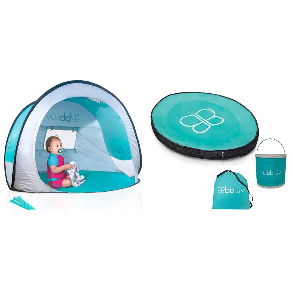 BBLÜV Sunkitö Pop Up Baby Play Tent with SPF 50+ UV Protection & Mosquito Net - Portable Sun Shelter for Beach, Pool, Park & Travel - Includes Carry Bag for Easy Storage & Transport