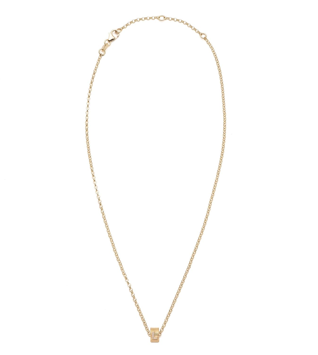 Pave Diamond Initial Necklace - Heartbeat Fine Belcher Chain, Personalized Name Jewelry for Women, Perfect Gift for Anniversary, Valentine's Day & Special Occasions