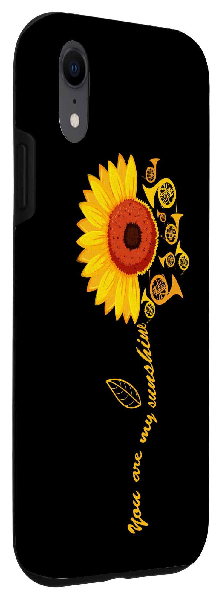 iPhone XR Case - French Horn Player Sunflower Love Design | Durable Protective Cover for Music Lovers & Sunflower Fans | Perfect for Concerts, Gifts & Everyday Use