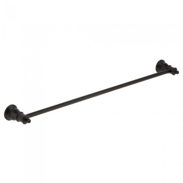 Fienza 81001B Lillian Single Towel Rail 810mm Matte Black - Premium Bathroom Towel Holder for Modern Homes, Perfect for Bathrooms, Kitchens & Laundry Rooms