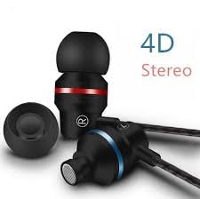 Premium Wired In-Ear Headphones with Microphone - Noise Isolating Earbuds for Samsung & Android Phones, Tablets, Laptops & Computers (Black) - Perfect for Commuting, Gaming & Work Calls