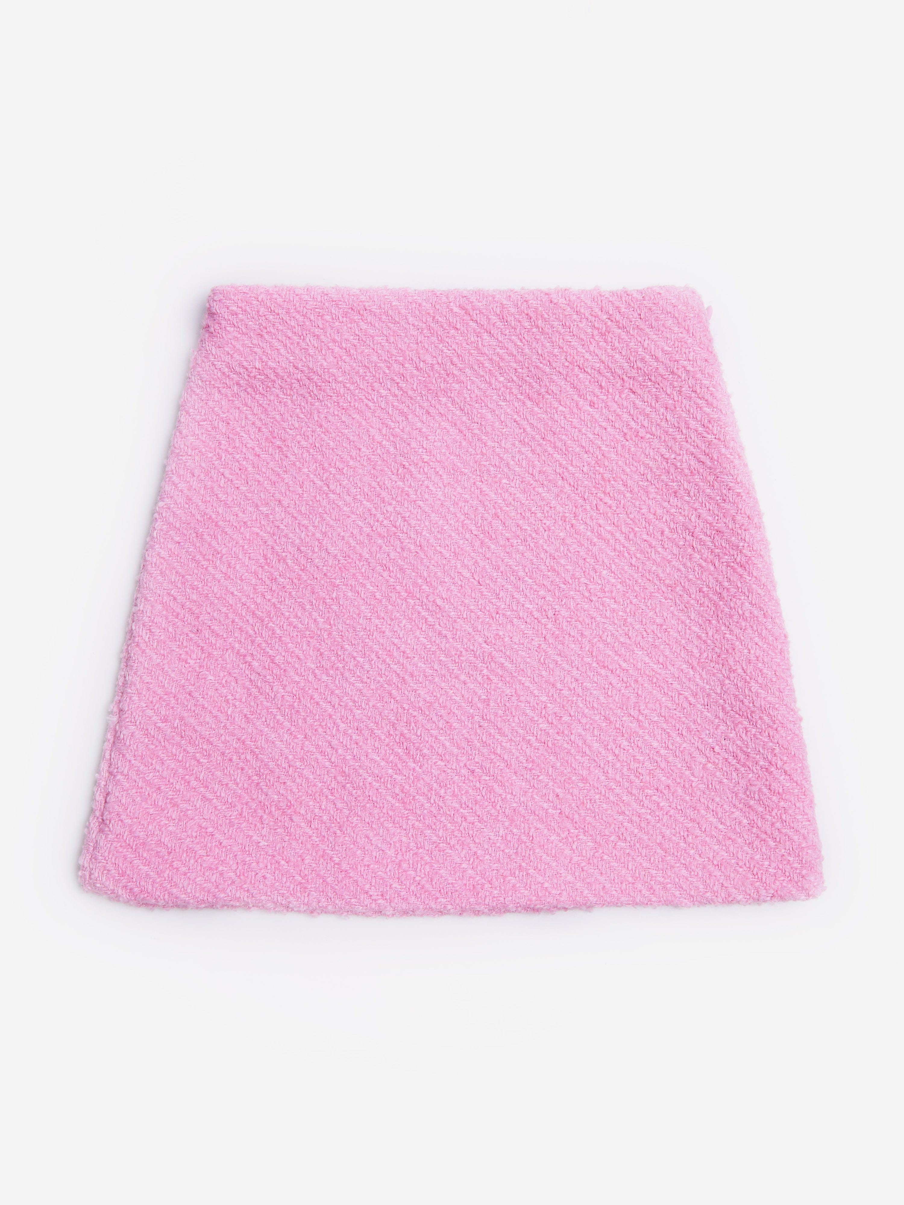 BCBG Girls Pink Tweed Pencil Skirt - Stylish School Uniform & Party Outfit for Teens