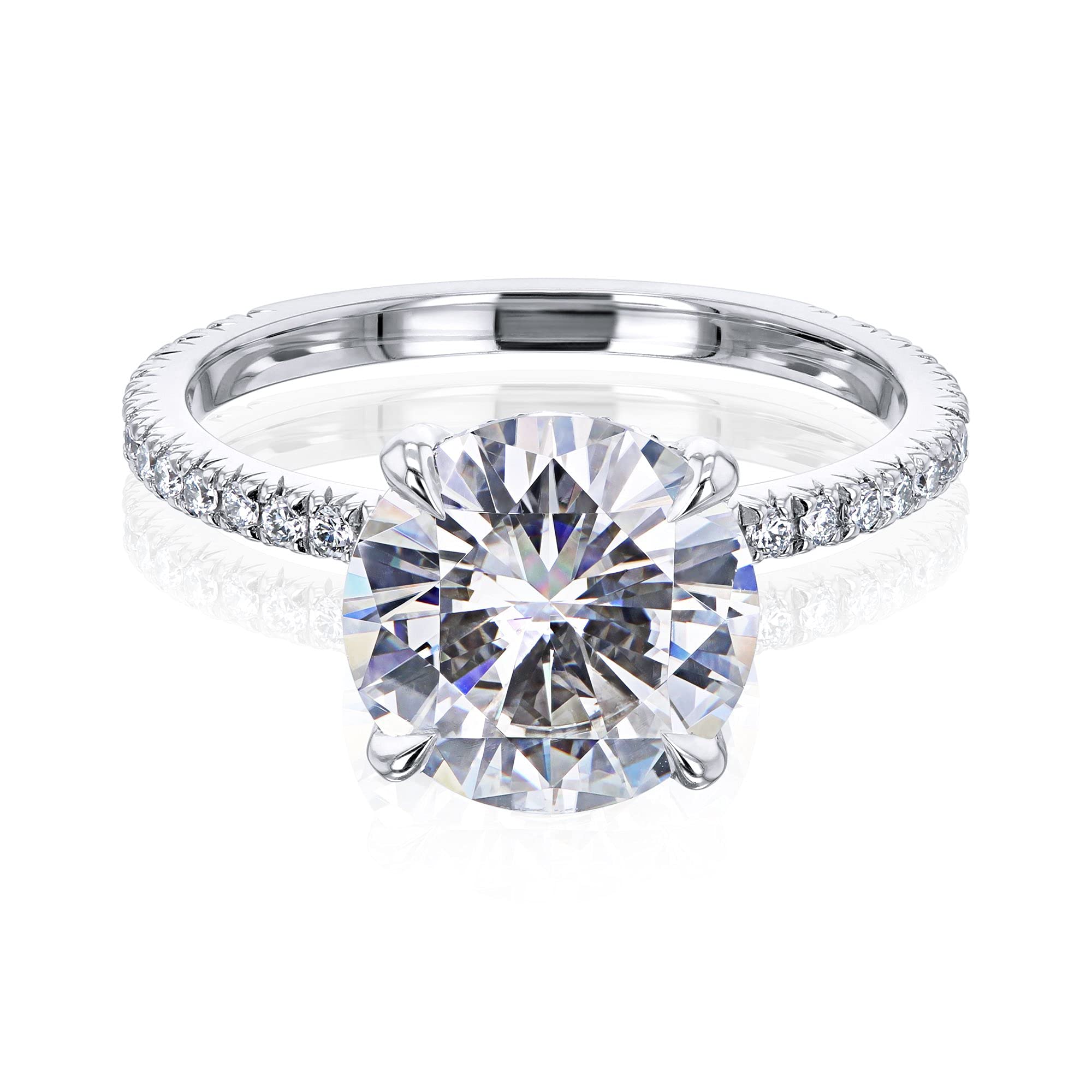 Kobelli Moissanite Wrap Basket Engagement Ring for Women - Elegant Wedding Band, Durable 925 Sterling Silver, Perfect for Proposals & Anniversaries