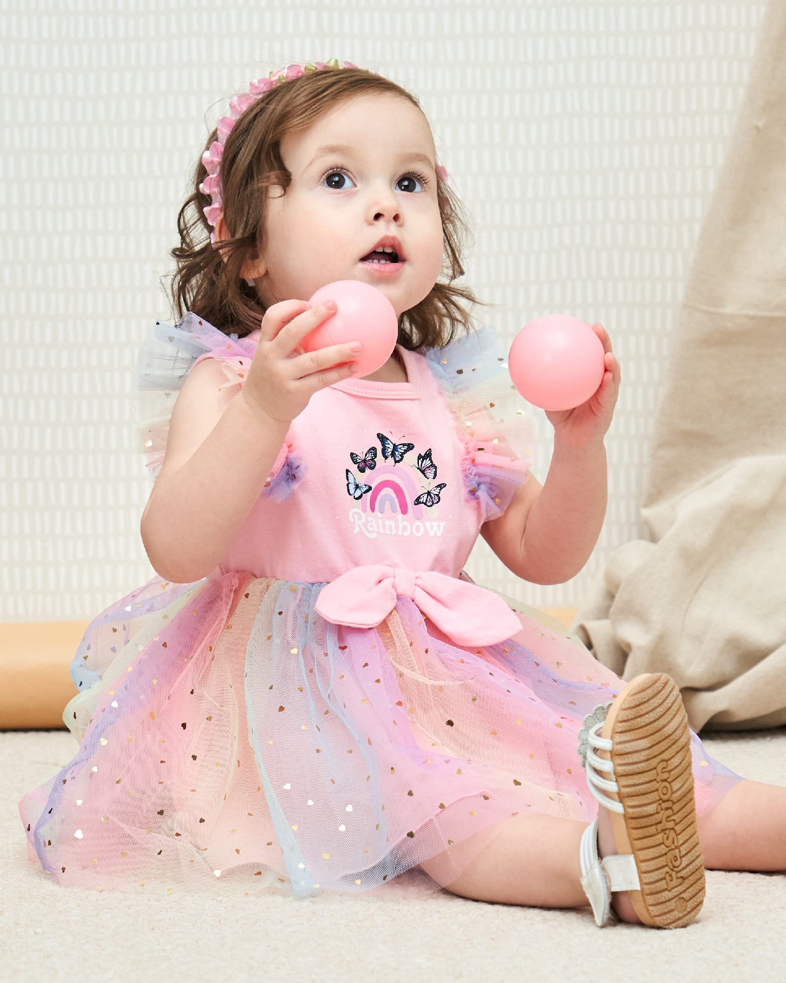 Mioglrie Baby Girl Summer Dresses - Cute Tutu Outfits for Infants & Toddlers | Perfect for Birthday Parties, Photo Shoots & Playtime