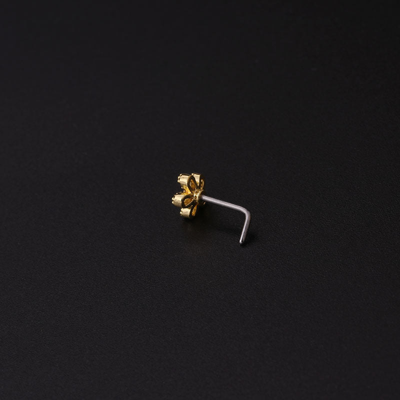 20G Surgical Steel Crescent Moon L Bend Nose Ring - Hypoallergenic Body Jewelry for Sensitive Skin | Perfect for Everyday Wear, Parties, and Unique Style Statements