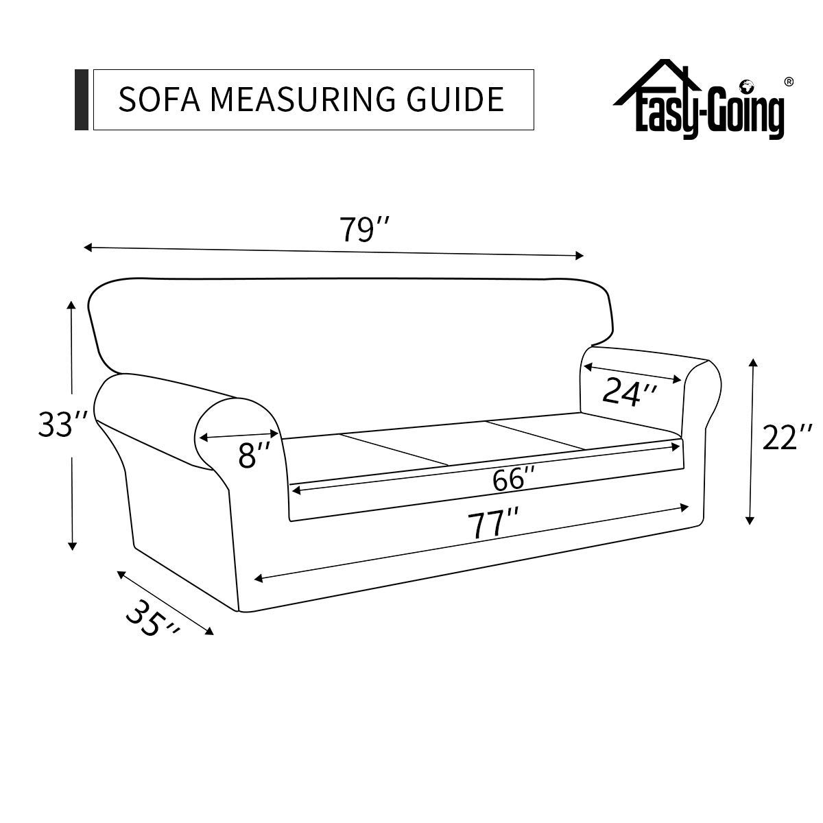 Waterproof Sofa Slipcover for 3-Cushion Couch - Washable Non-Slip Furniture Protector for Pets & Kids - Easy to Clean Greyish Green Couch Cover - Perfect for Living Room, Family Room & Pet-Friendly Homes