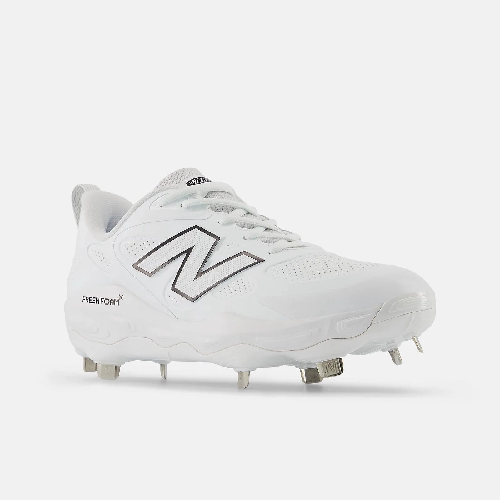 New Balance Women's Fresh Foam X Velo v4 Metal Fastpitch Softball Cleats - Synthetic White (SMVELOS4) | Lightweight & Supportive for Competitive Games & Training