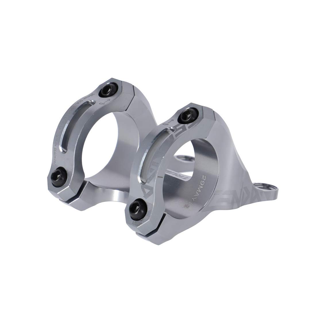 Truvativ Descendant Stem 50mm 35.0 Clamp +/-0 Direct Mount Aluminum Boxxer Gray - Mountain Bike MTB Handlebar Stem for Downhill & Enduro Riding