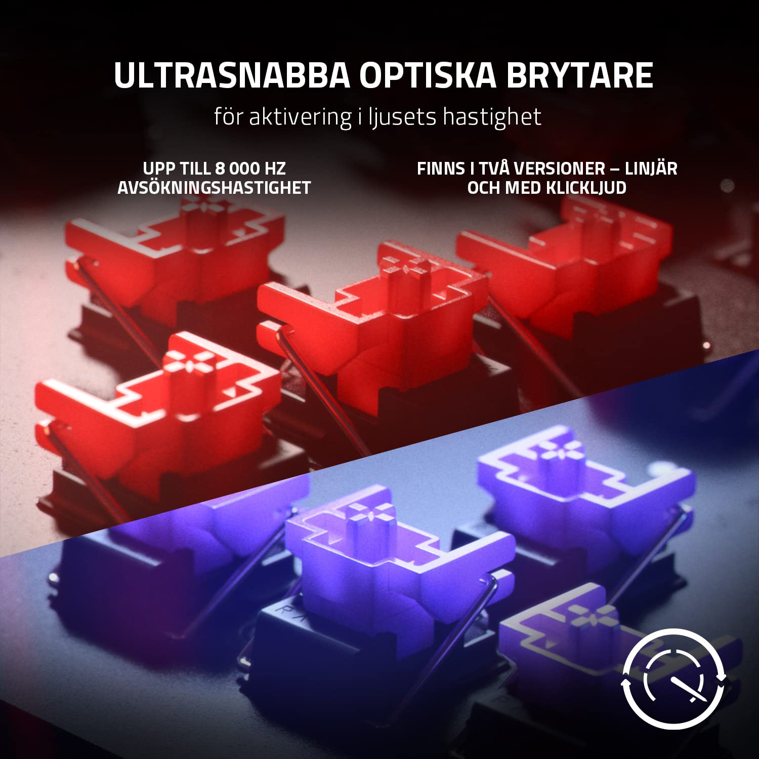 Huntsman V2 Tenkeyless Mechanical Gaming Keyboard with Red Switches - Nordic Layout for PC, Mac & PS5 | Perfect for Esports, Typing & Office Work