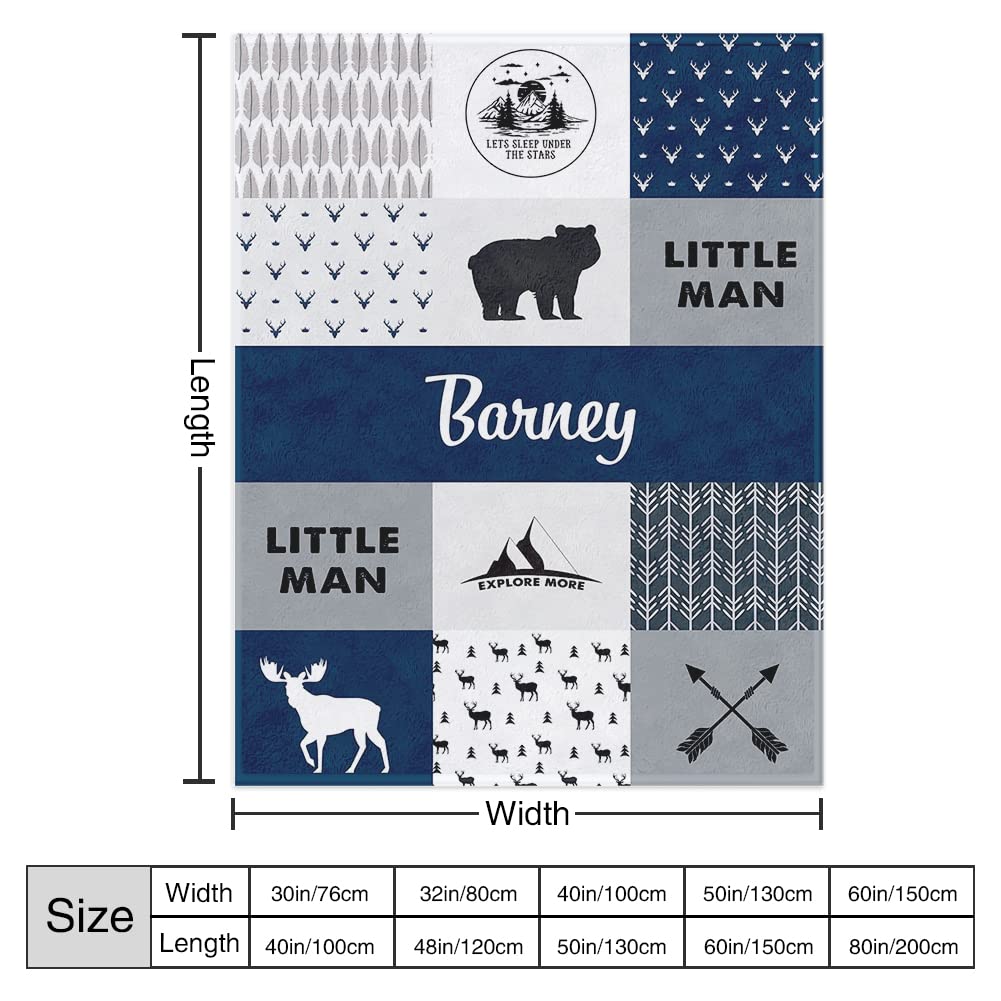 Personalized Baby Blankets with Custom Name - Soft Yoke Style Swaddle Blanket for Newborns, Toddlers & Kids | Perfect Baby Shower Gift, Birthday Present for Boys & Girls | Nursery Essential, Travel Companion, Photo Prop