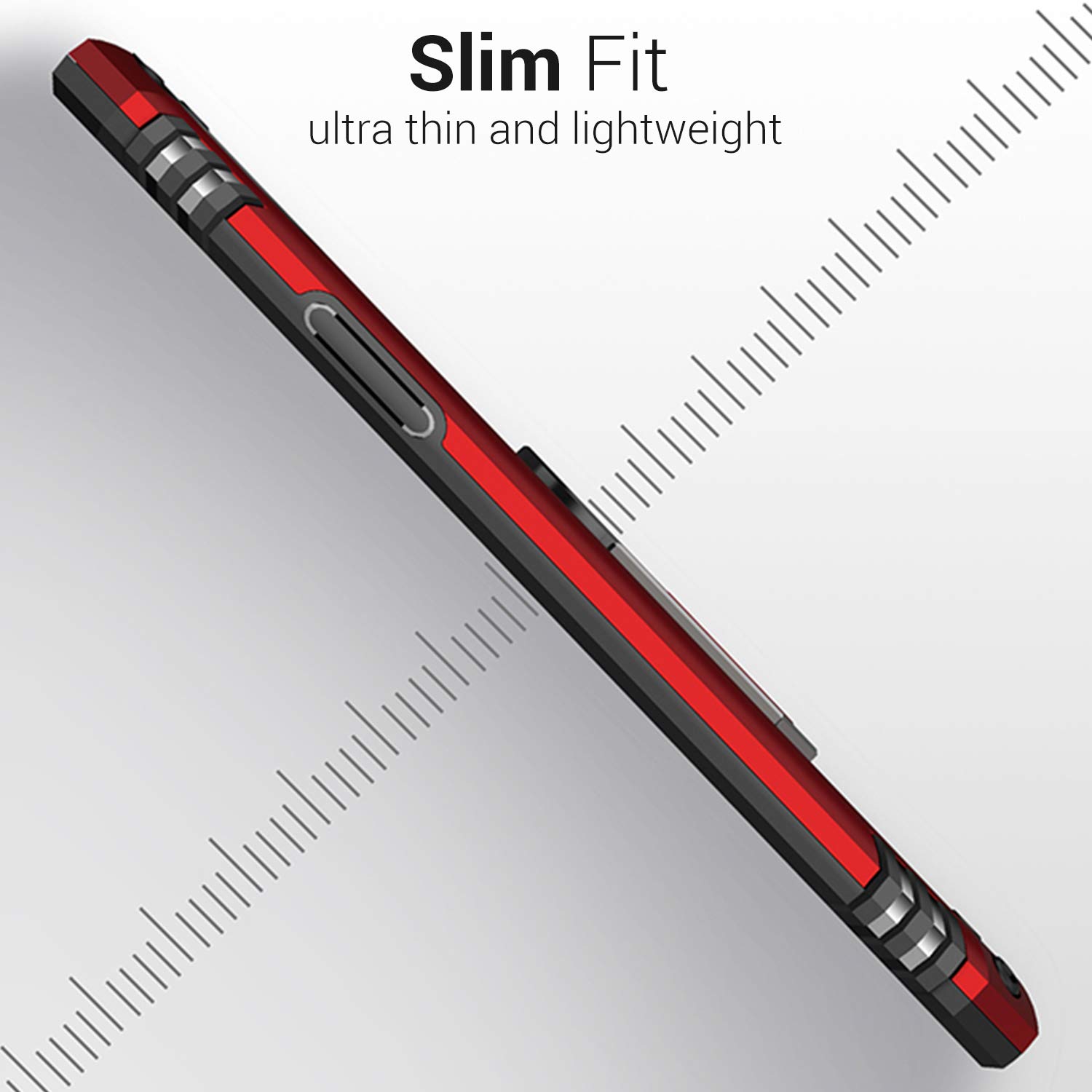 CoverON Rugged Magnetic Case for Apple iPhone 13 - Shockproof Protective Phone Cover with Mount Compatibility (Red) | Perfect for Outdoor Adventures & Daily Protection