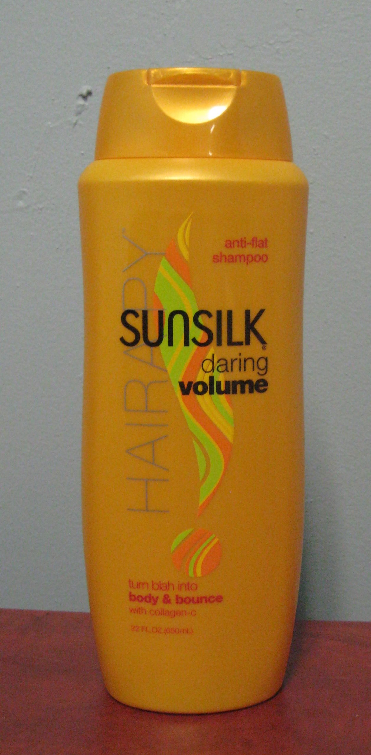 Sunsilk Daring Volume Anti-Flat Shampoo with Collagen-C for Fine Hair - 22 Fl Oz (4 Pack) - Volumizing & Strengthening Shampoo for Daily Use at Home or Salon