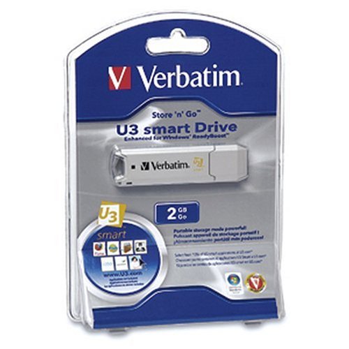 Verbatim Store 'n' Go 2GB USB 3.0 Flash Drive 95326 (Silver) - High-Speed Portable Storage for Files, Photos, Videos - Perfect for Students, Office Work & Data Backup