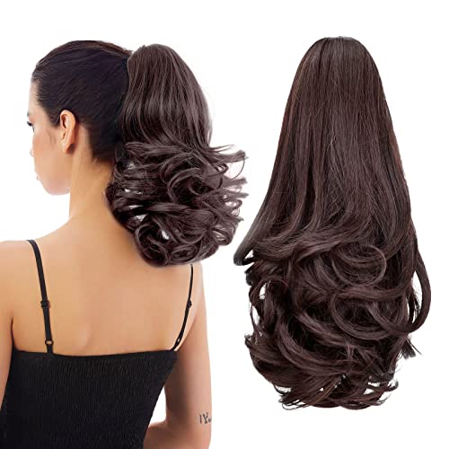 Natural Wavy Ponytail Hair Extension for Women - Clip-in Synthetic Hairpiece for Volume & Length - Perfect for Parties, Weddings & Everyday Styling