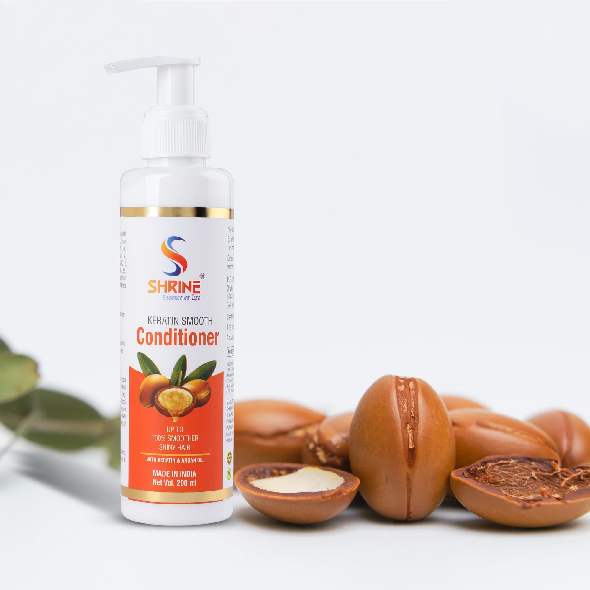 Keratin & Argan Oil Hair Conditioner 200ml - Smooth, Straighten & Shine for Frizz-Free Hair - Perfect for Daily Use & Salon-Like Results at Home