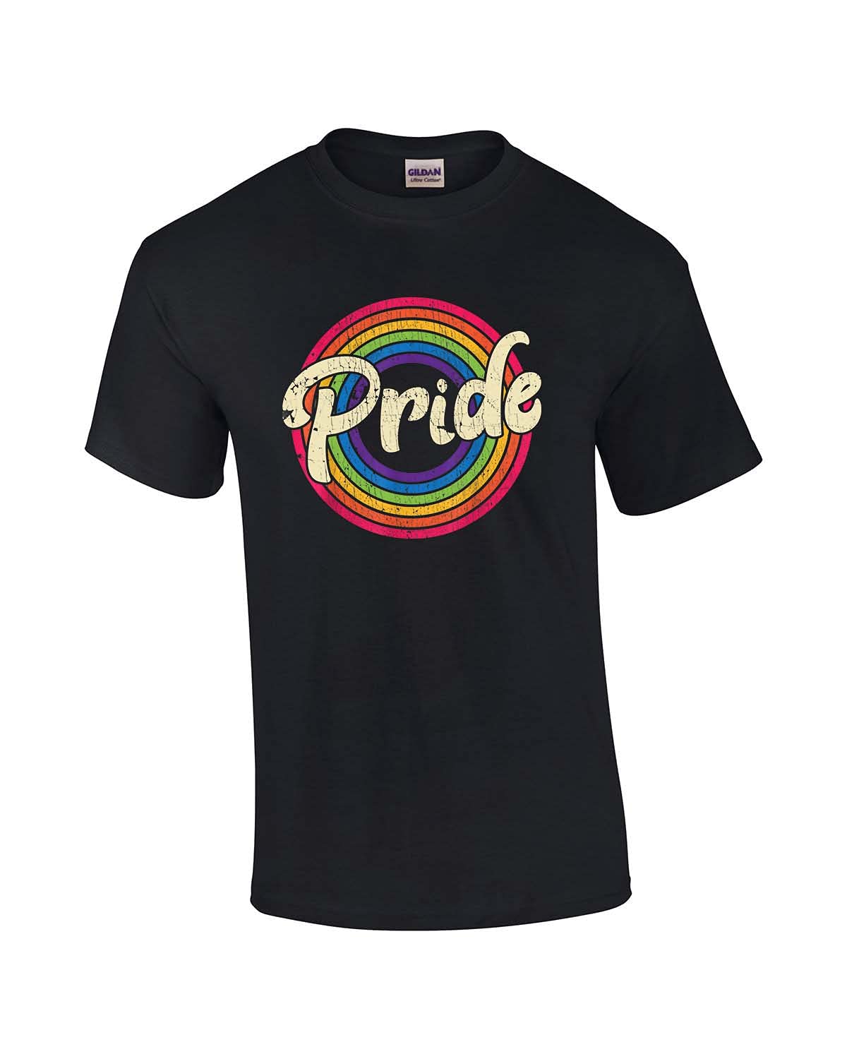Vintage Rainbow LGBTQ Pride Unisex Graphic T-Shirt - Retro Gay Pride Short Sleeve Tee for Pride Parades, LGBTQ Events & Casual Wear