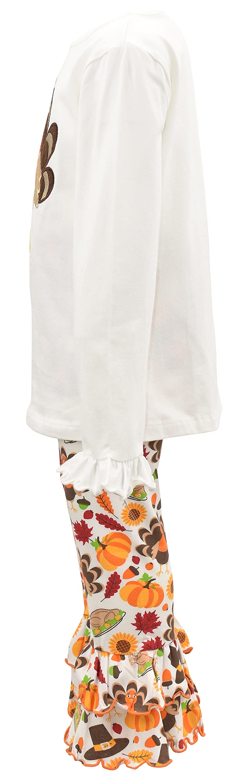 Girls 2-Piece Ruffle Leggings & Shirt Set - Toddler Outfit for Play & Photos