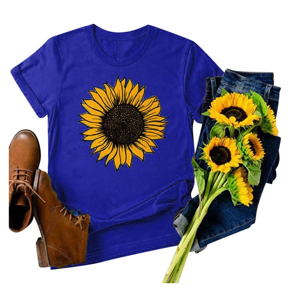 Stylish Women's Graphic Printed Short Sleeve T-Shirts - Fashion Novelty Blouses & Tunic Tops for Casual Wear | Perfect for Summer Outfits, Weekend Errands, and Street Style Fashion