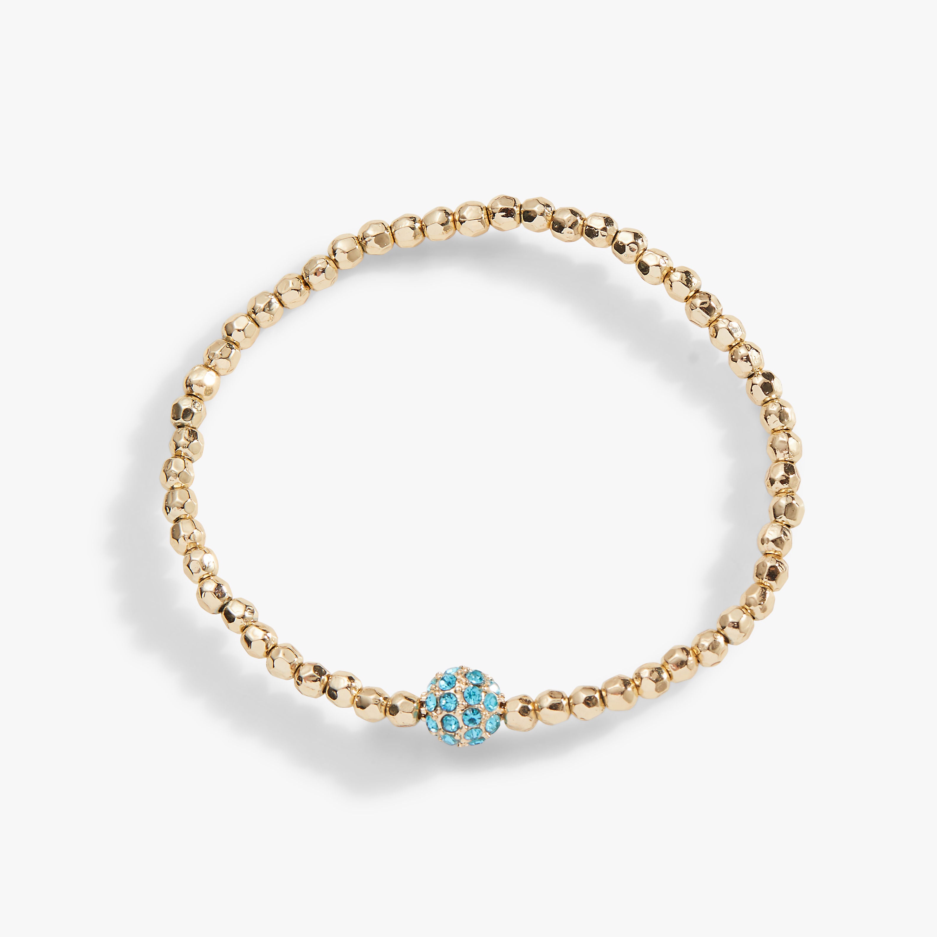 Blue Fireball Bracelet for Women - Stylish Crystal Beaded Adjustable Wristband - Perfect for Parties, Weddings & Everyday Fashion Accessories