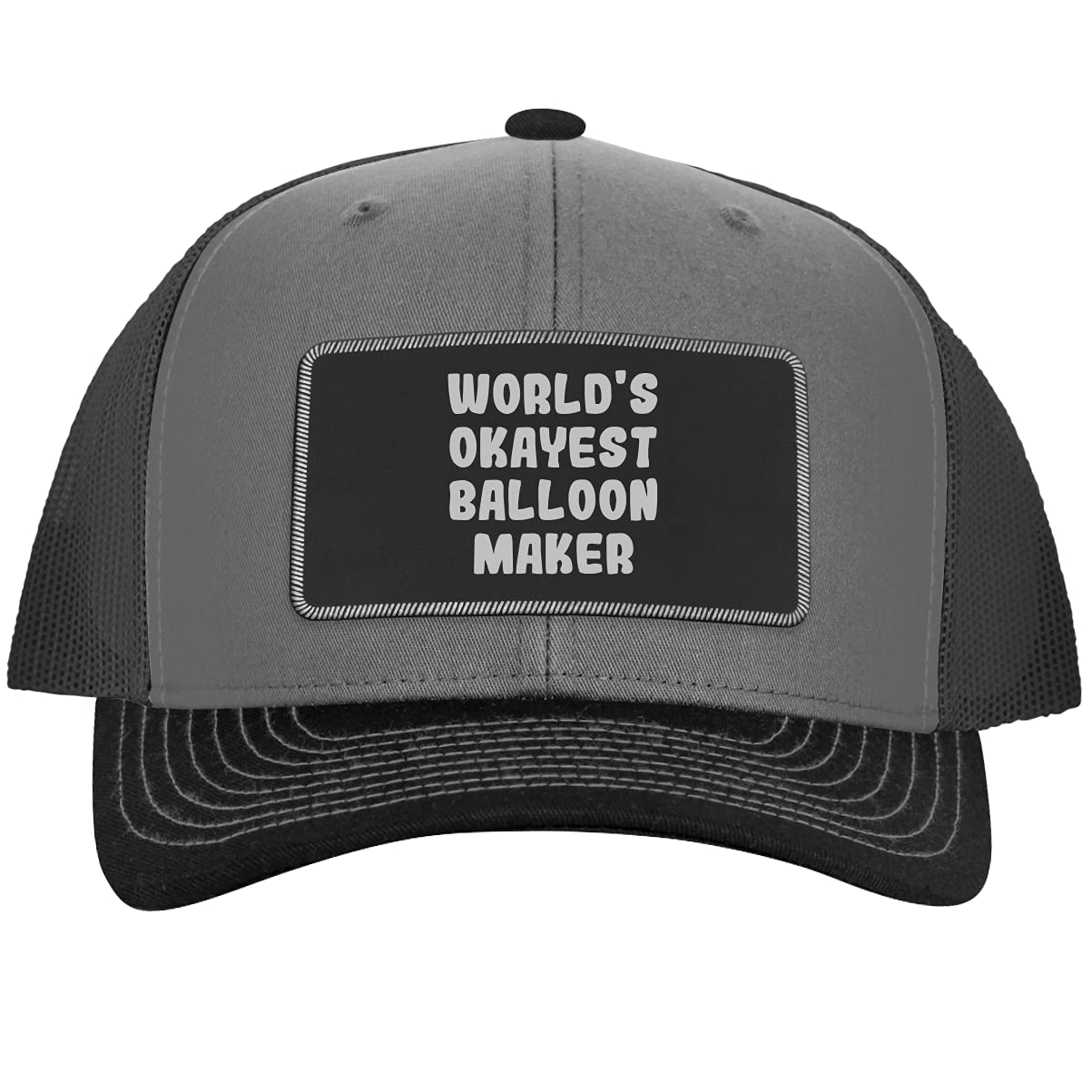 Best Balloon Maker Engraved Leather Black Patch Trucker Hat - Perfect for Balloon Artists, Party Planners & Event Decorators