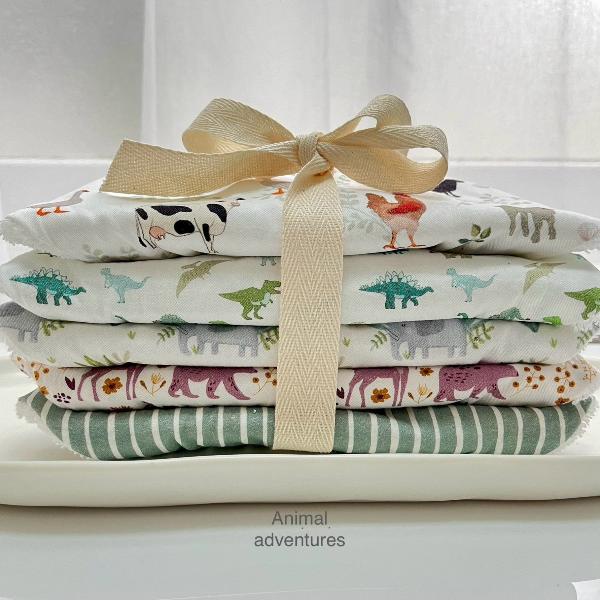 5-Pack Baby Dribble Bibs - Soft Absorbent Drool Bibs for Infants & Toddlers - Perfect for Feeding, Teething, and Everyday Use