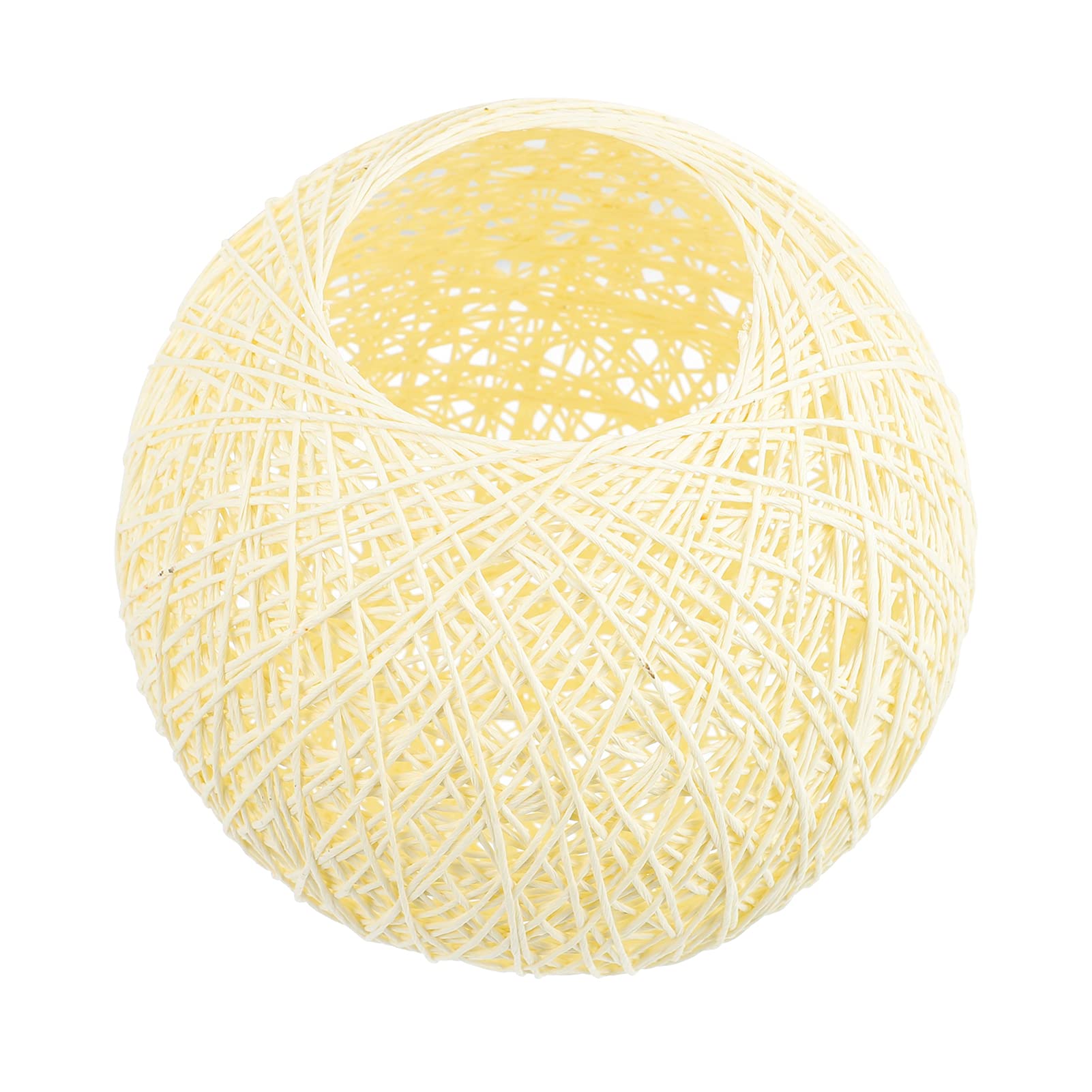 DOITOOL Woven Rattan Globe Lamp Shade - Natural Ball Light Cover for Chandeliers, Table, Floor & Wall Lamps - Vintage Ceiling Light Replacement - Perfect for Living Room, Bedroom & Patio Decor