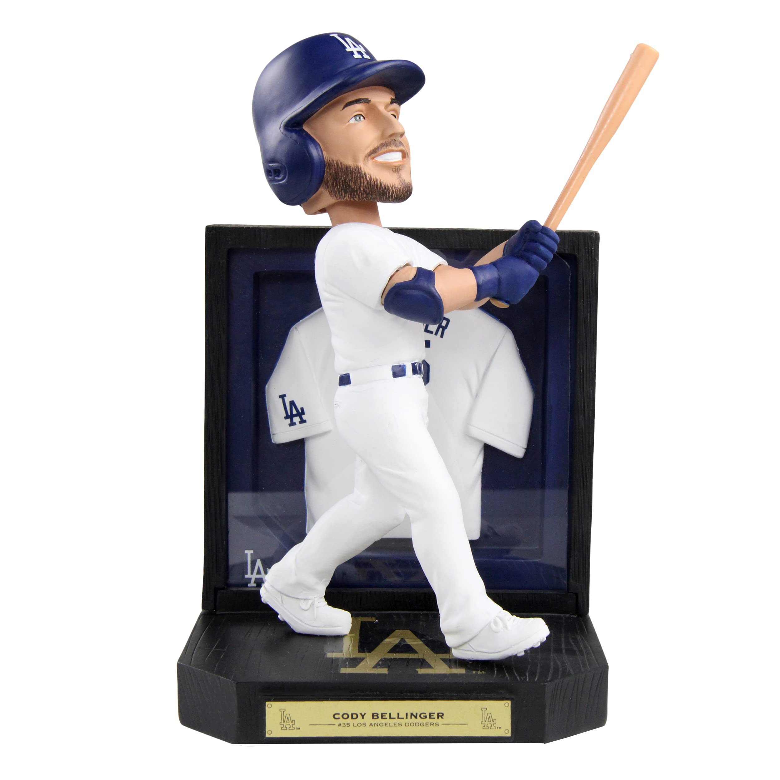 FOCO Cody Bellinger Framed Jersey Bobblehead - Authentic MLB Collectible for Sports Fans & Home Decor