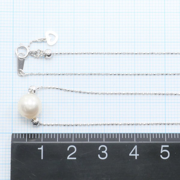 18K White Gold Pearl Necklace for Women - Elegant Bridal Jewelry, Wedding Gift, Anniversary Present - Perfect for Formal Events & Special Occasions