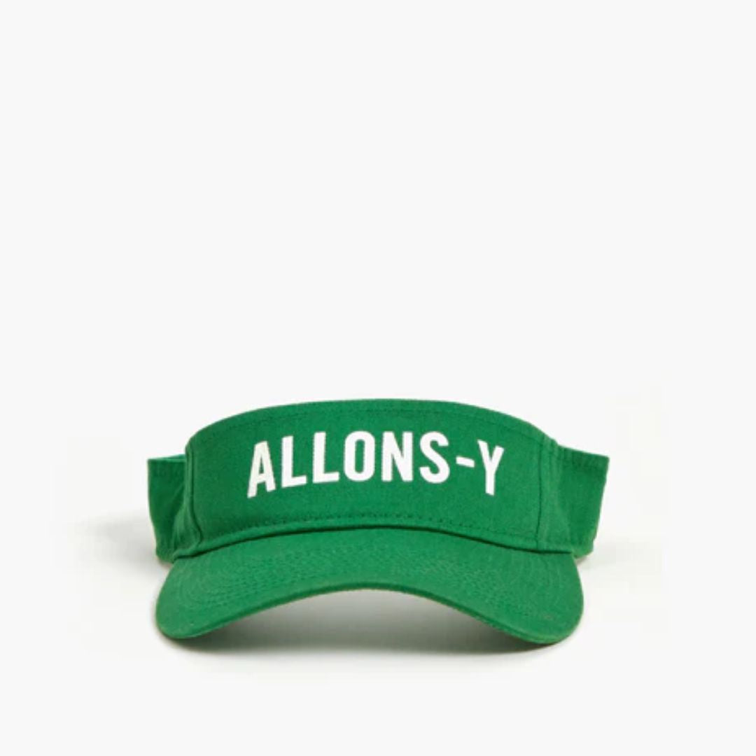 Allons Y Visor - Green Sun Visor for Men & Women - UV Protection & Adjustable Fit - Perfect for Driving, Running, and Outdoor Activities