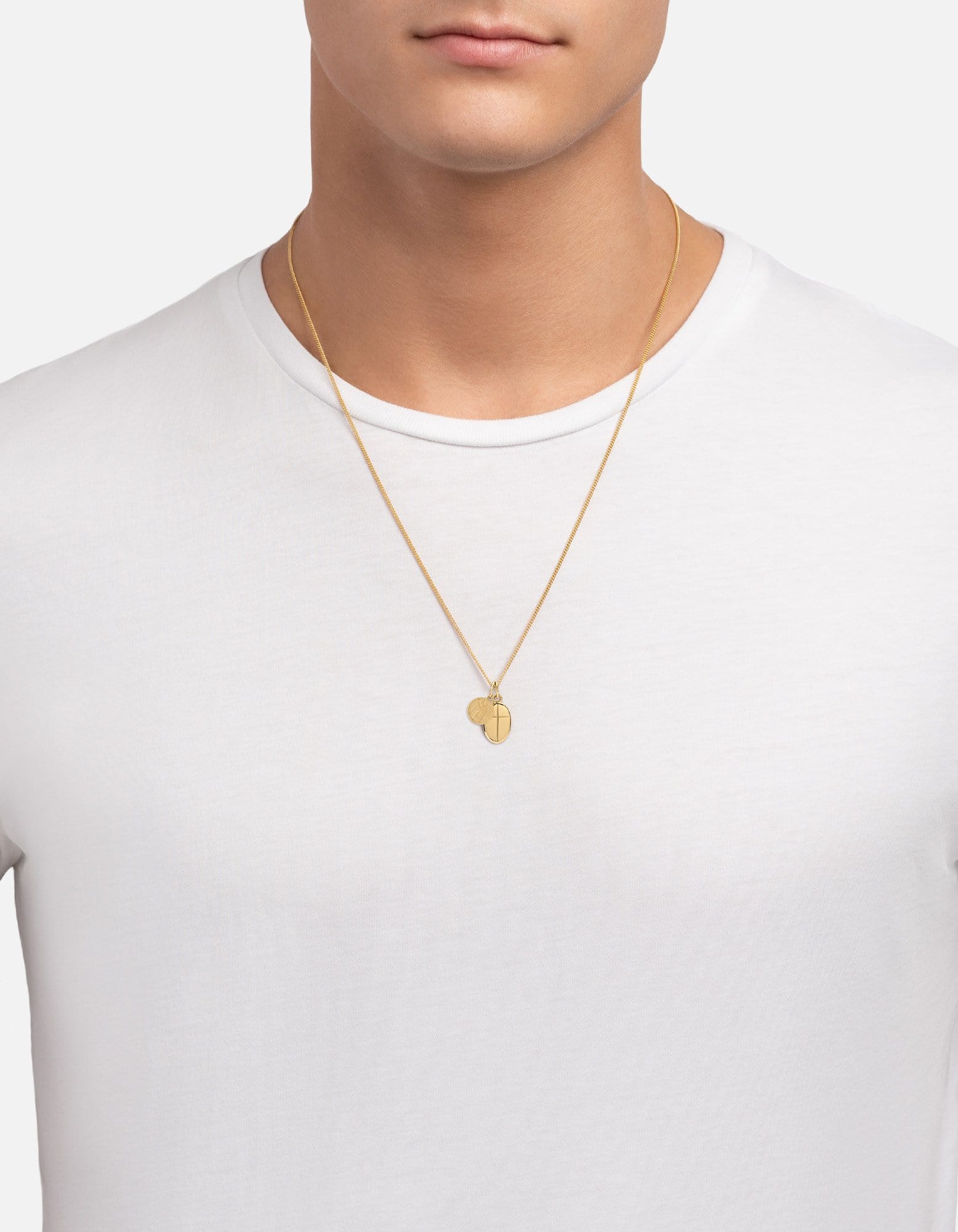 Mini St Christopher Necklace in Gold Vermeil - Religious Jewelry for Travel Protection & Gifts - Perfect for Daily Wear, Travel Blessings & Faith-Based Gifting