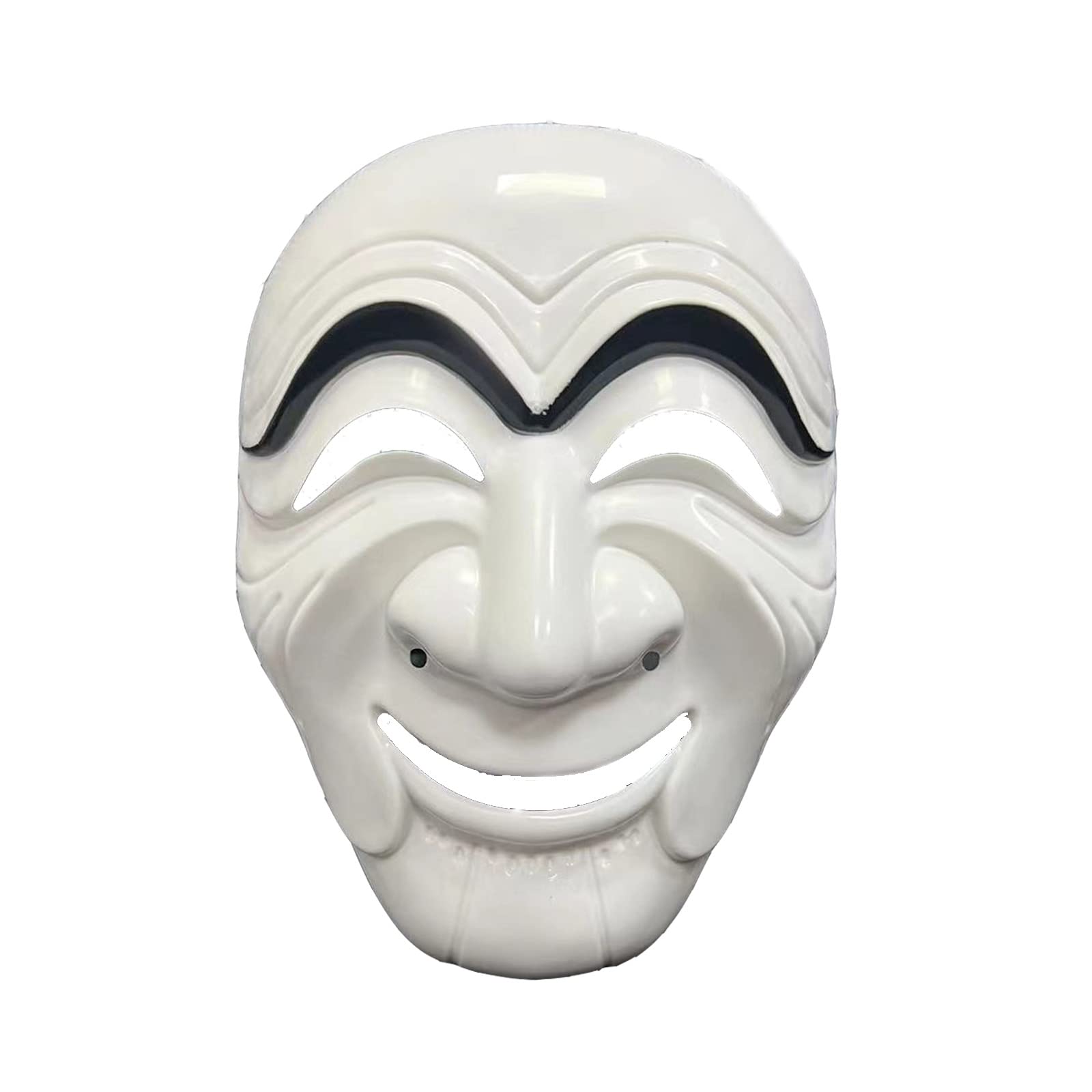 2022 Korean Money Heist Mask for Adults - Unisex Cosplay Mask from Popular TV Show - Perfect for Halloween Costumes & Themed Parties (White) - Great for Halloween, Cosplay Events, and TV Show Fan Gatherings