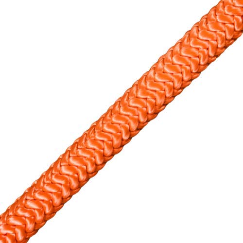 Steel Core Flip Line Kit for Tree Climbing - 5/8 in x 12 ft Adjustable Arborist Lanyard | USA Made, Low Stretch & Cut Resistant | Perfect for Professional Tree Work, Logging & Outdoor Climbing Safety