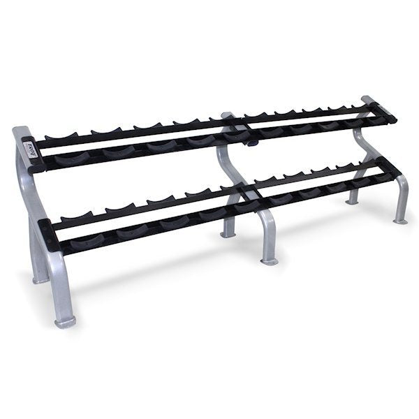 Commercial 2-Tier Dumbbell Rack - Heavy Duty Troy Barbell (DR 10) for Home Gym & Weightlifting - Perfect for Garage, Fitness Studio & Cross-Training