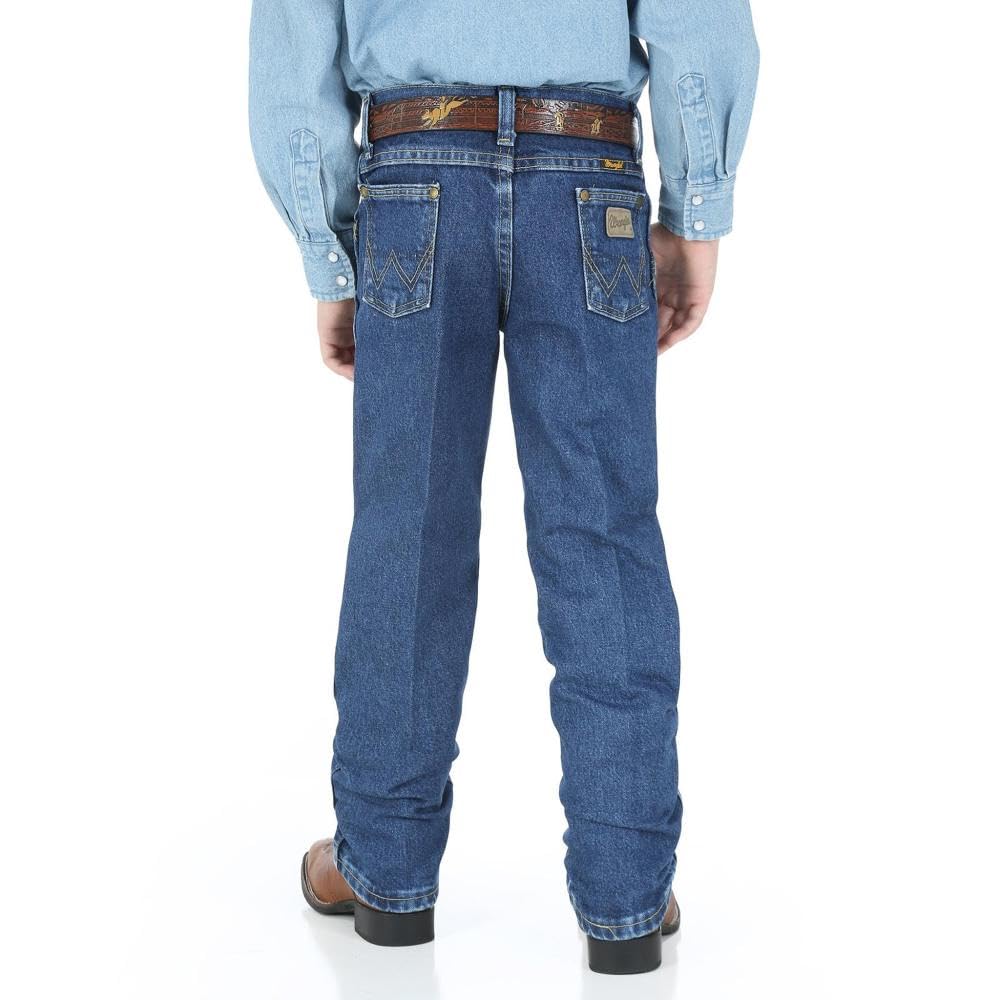 Wrangler Boys' George Strait Original Cowboy Cut Jeans - Classic Denim Pants for Kids | Perfect for Rodeo, Western Wear & Everyday Play