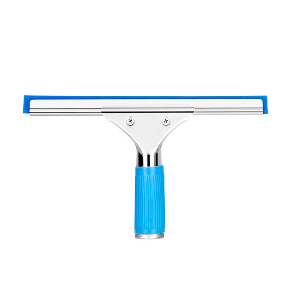 Riverbyland 14 Inch Stainless Steel Squeegee Wiper - Professional Window Cleaning Tool for Home, Car, and Shower Glass (Scraper & Wiper Combo)