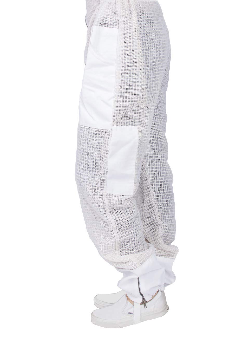 Beekeeping Suit with Ventilation & Bee Stickers - YKK Metal Zippers for Men & Women - Full Body Protection - Round Veil with Easy On/Off - 8 Pockets - Perfect for Beekeeping, Honey Harvesting & Outdoor Farm Work