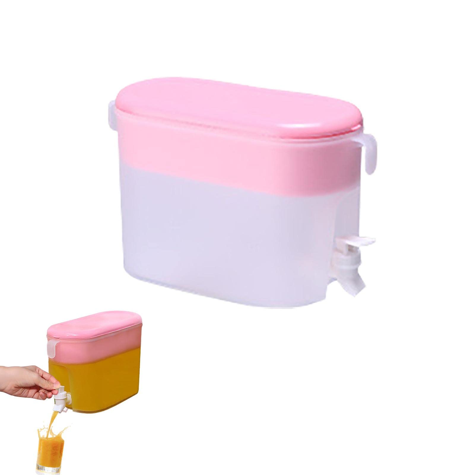 0.77 Gallon Refrigerator Iced Drinks Dispenser with Leakproof Spigot & Filter | Chilled Beverage Container for Parties, Juice, Lemonade, Iced Tea – Perfect for BBQs, Picnics & Summer Gatherings